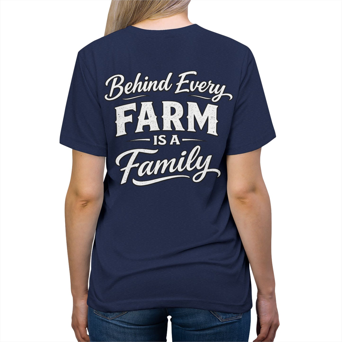 Behind Every Farm Is A Family Tee --- Beef On The East Cattle Co.