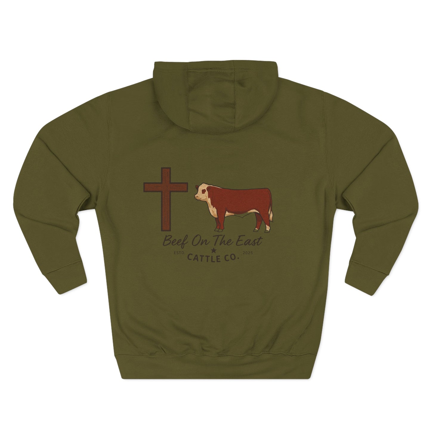 Cattle & Christ Hoodie — Beef On The East Cattle Co.