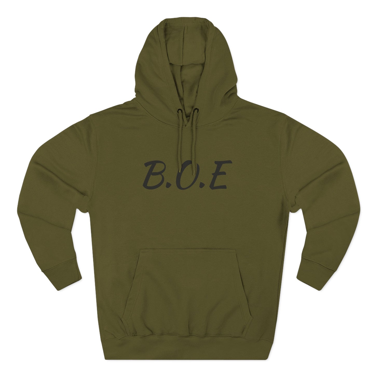 Beef On The East (B.O.E.) Fleece Hoodie — Minimal Ranch Logo Pullover