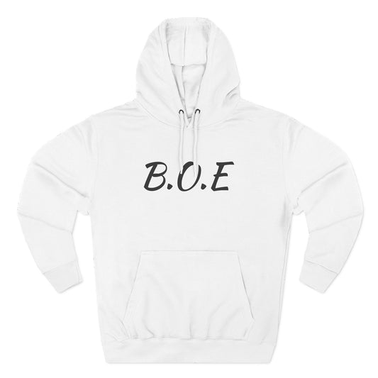 Beef On The East (B.O.E.) Fleece Hoodie — Minimal Ranch Logo Pullover