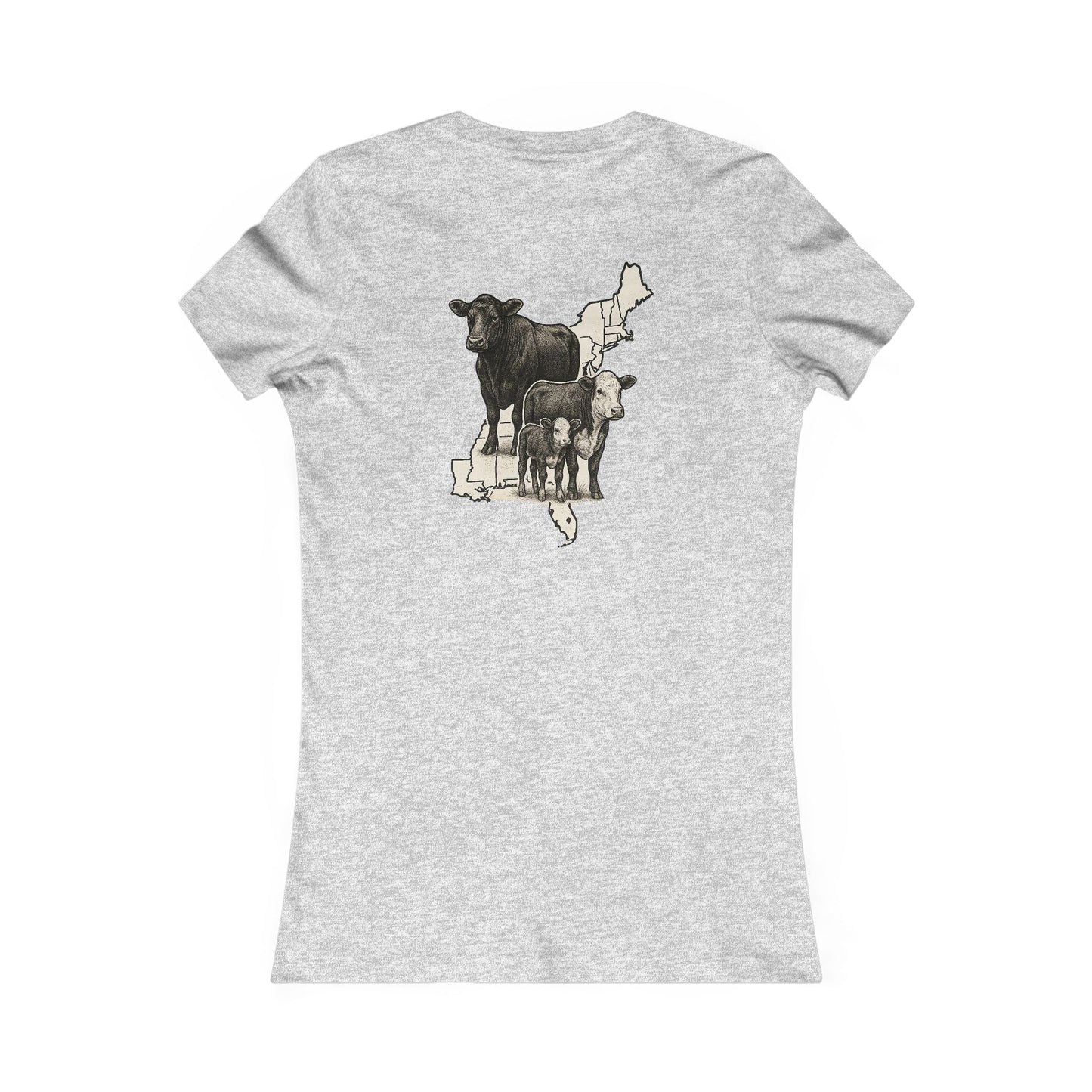 Women's BOE States Tee — Beef On The East Cattle Co.