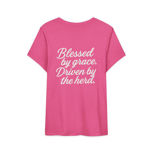 Women’s Tri Tee --- Beef On The East Cattle Co.