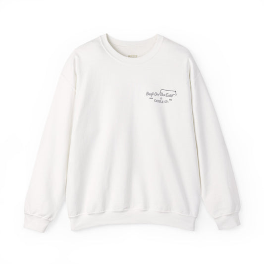 "Smells Like Money & Manure" Crewneck Sweatshirt — Beef On The East Cattle Co.