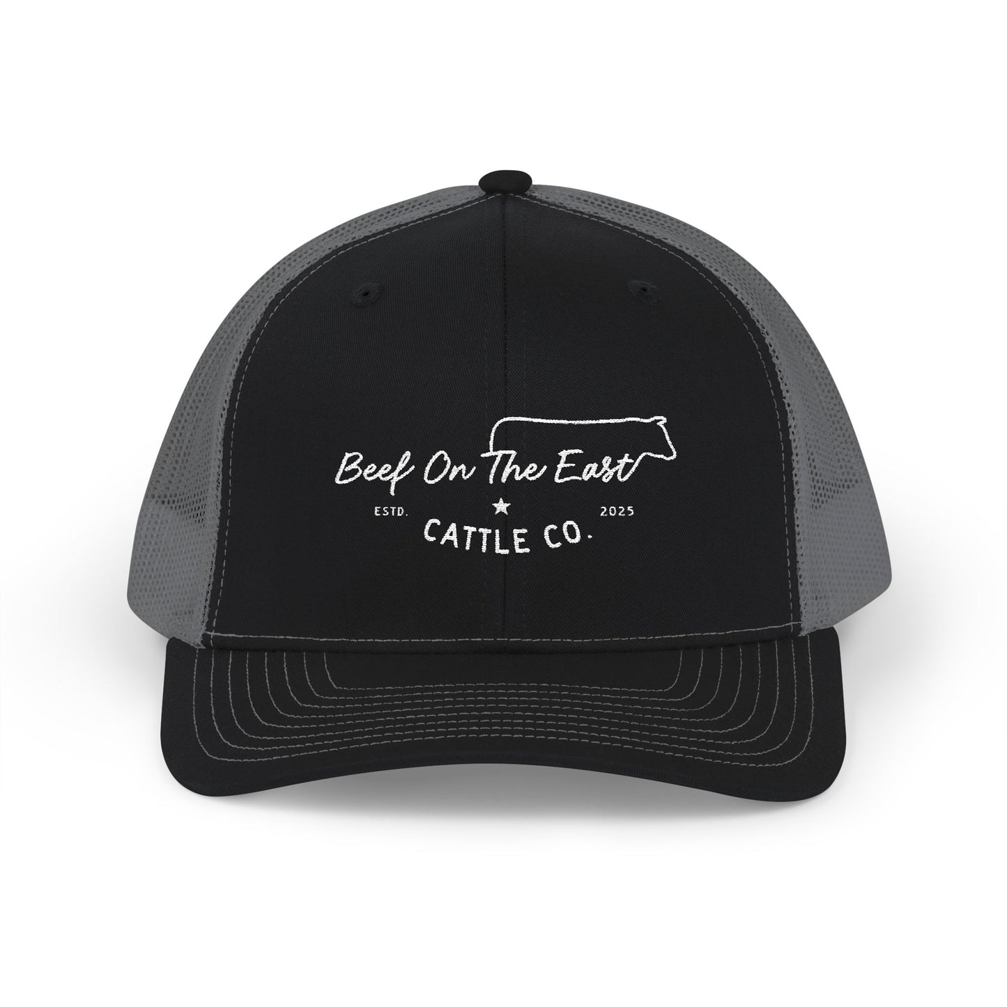 Embroidered Trucker Cap — Beef On The East Cattle Co.