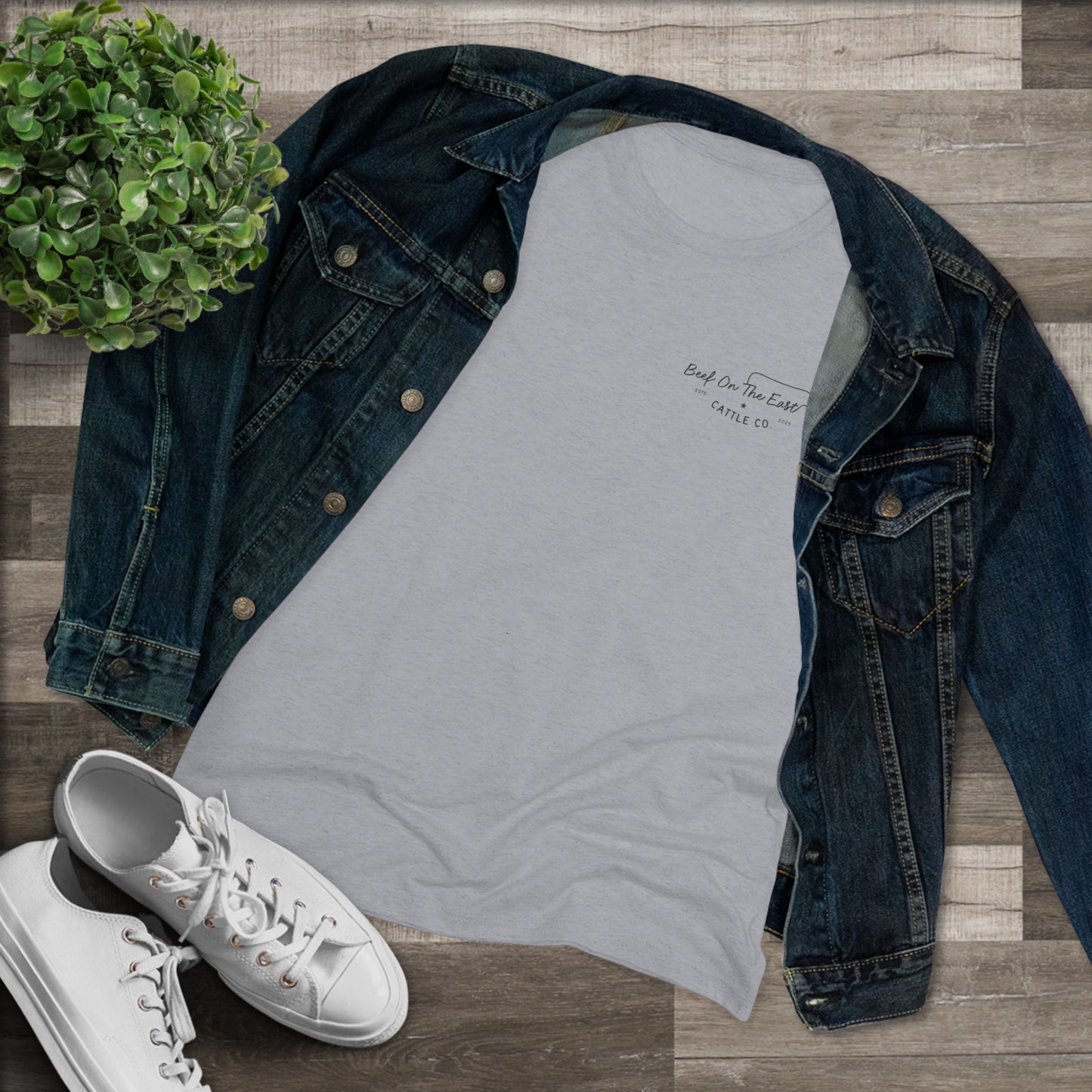 Cattle & Christ Women's Tee — Beef On The East Cattle Co.