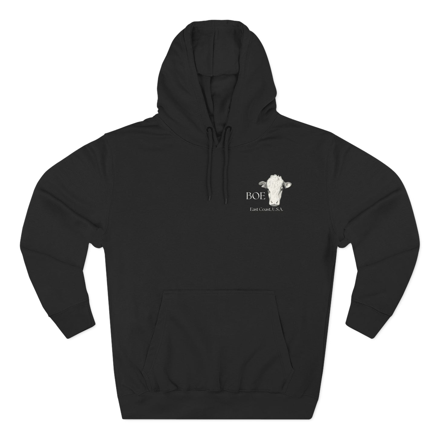 "Playmaker" Minimalist Hoodie — Small Chest Graphic Fleece Pullover