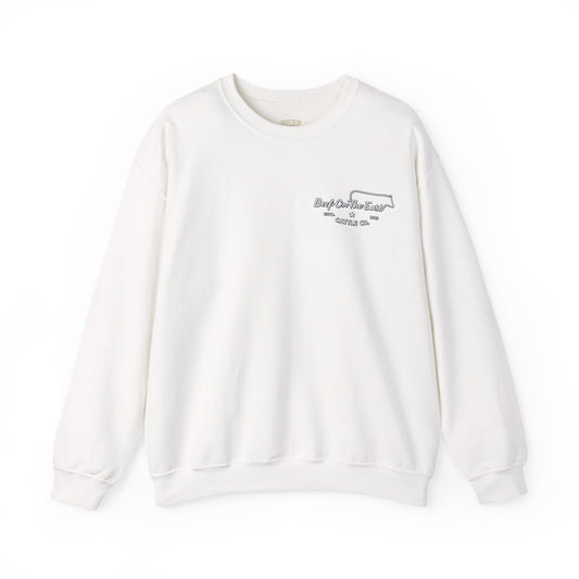 Built on Faith Raised on Beef Crewneck- Beef On The East Cattle Co.