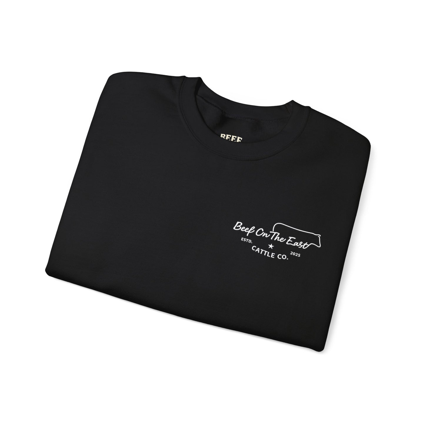 Smells Like Money & Manure Crewneck — Beef On The East Cattle Co.