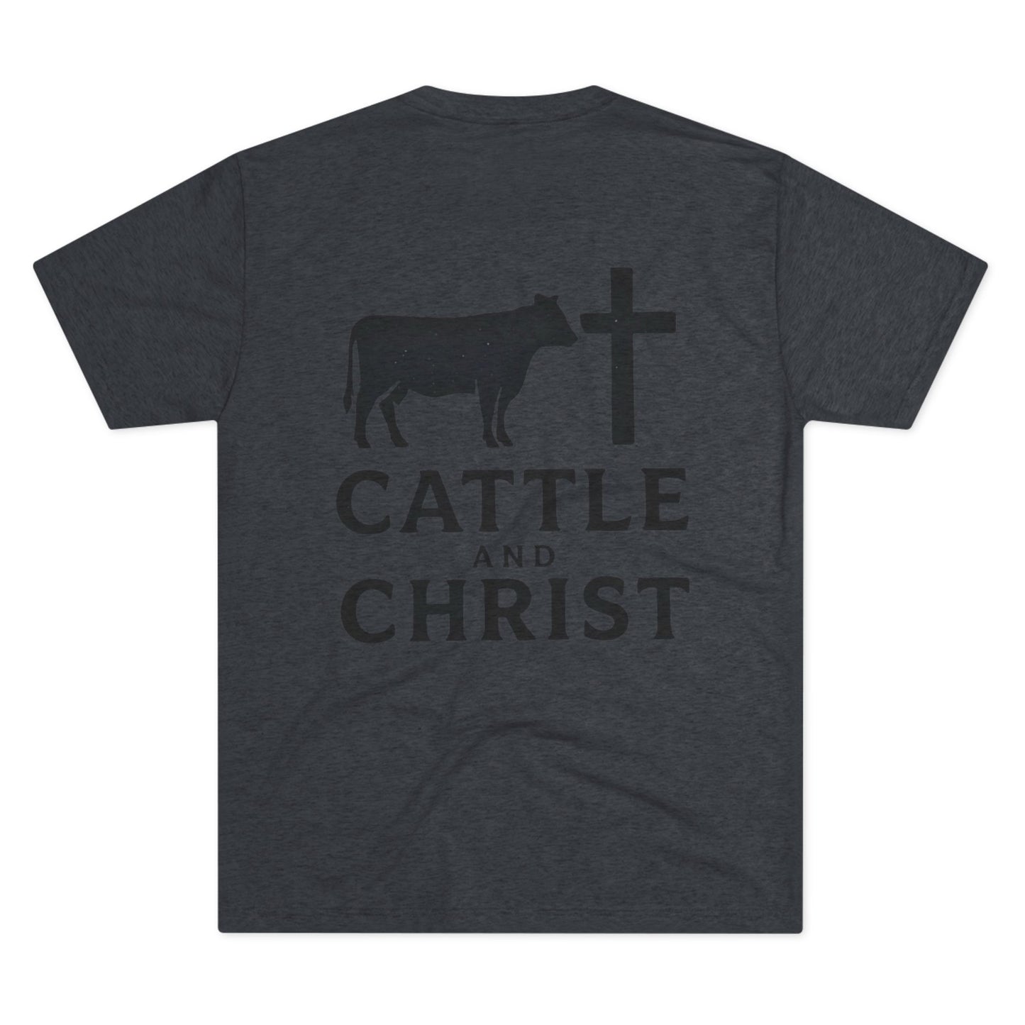 Cattle and Christ T‑Shirt — Rustic Christian Farm Tee