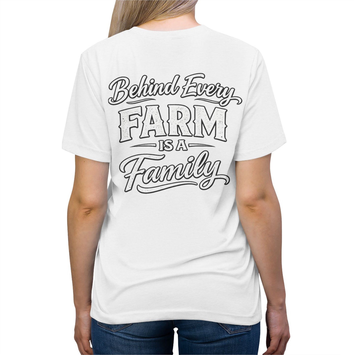 Behind Every Farm Is A Family Tee --- Beef On The East Cattle Co.