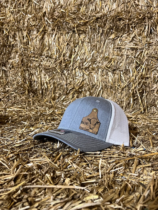 Gray/White Ear Tag Richardson 112 Trucker Hat – Beef On The East Cattle Co.