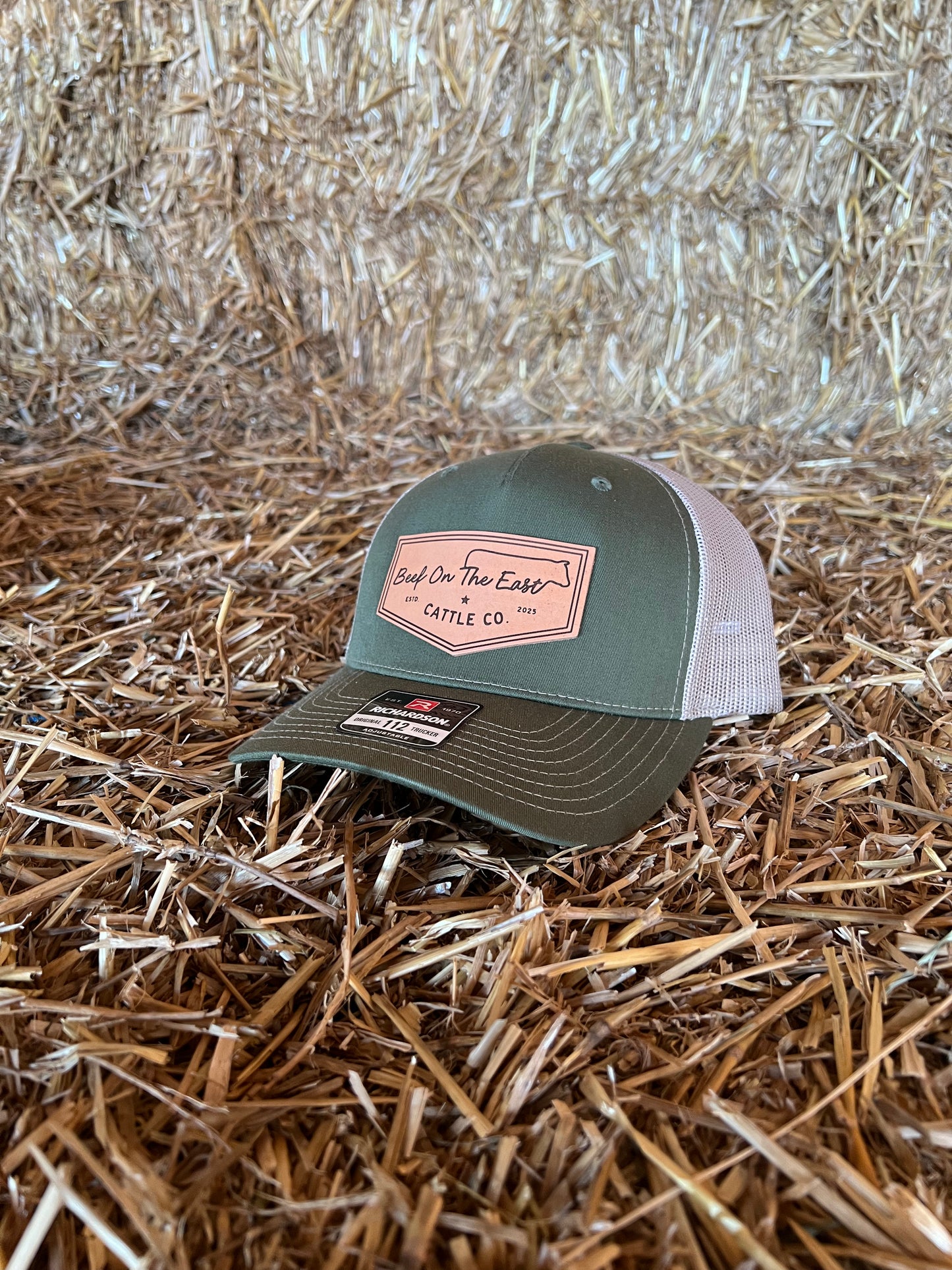 Green/Tan Richardson 112 Trucker Hat - Beef On The East Cattle Co.
